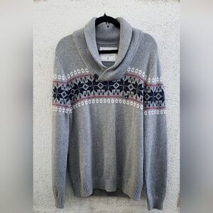 NEW Abercrombie & Fitch Men's Fair Isle Sweater Medium
